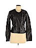 New Look 100% Polyurethane Black Faux Leather Jacket Size M - photo 1