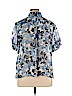 Chaps 100% Polyester Blue Short Sleeve Blouse Size 1X - photo 2