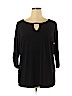 AGB Black 3/4 Sleeve Top Size 1X - photo 1