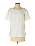 Banana Republic 100% Polyester White Short Sleeve Blouse Size S - photo 1