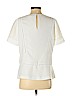 Banana Republic 100% Polyester White Short Sleeve Blouse Size S - photo 2