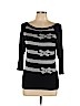 Bisou Bisou 100% Rayon Black Pullover Sweater Size L - photo 1