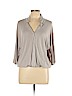 Assorted Brands Tan 3/4 Sleeve Top Size L - photo 1