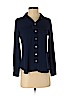 Ann Taylor LOFT 100% Polyester Blue Long Sleeve Button-Down Shirt Size XS (petite) - photo 1