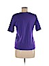 Chico's 100% Cotton Purple Short Sleeve T-Shirt Size Med (1) - photo 2