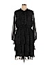 Lane Bryant 100% Polyester Black Casual Dress Size 18 - photo 1