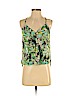 Lily White 100% Polyester Green Sleeveless Blouse Size S - photo 1