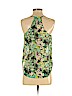 Lily White 100% Polyester Green Sleeveless Blouse Size S - photo 2
