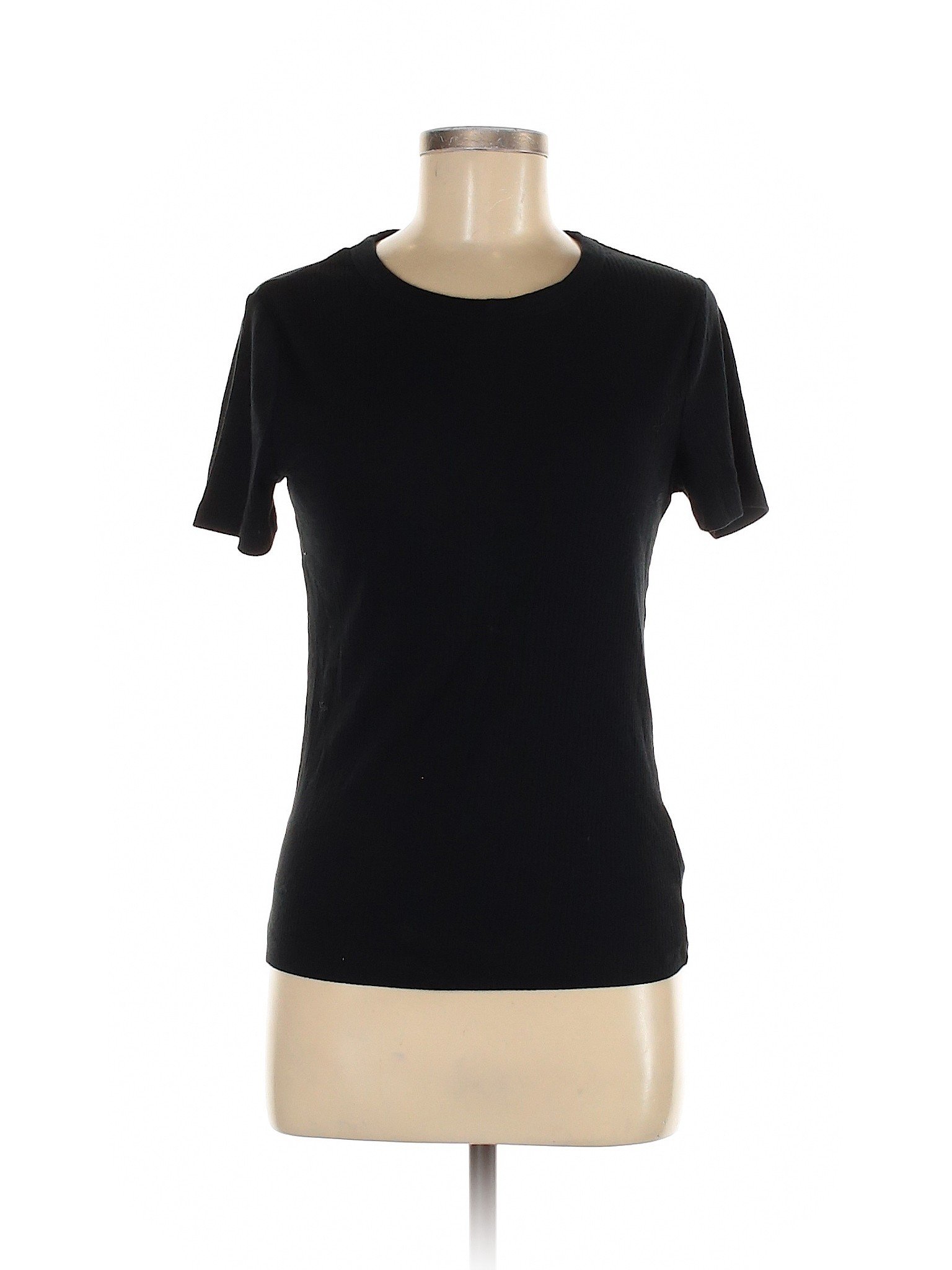 A New Day Women Black Short Sleeve T-Shirt M | eBay