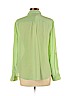 Talbots 100% Silk Green Long Sleeve Silk Top Size 10 - photo 2