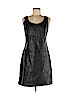 Cache 100% Leather Black Casual Dress Size 8 - photo 1