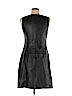 Cache 100% Leather Black Casual Dress Size 8 - photo 2