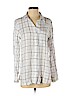 Old Navy 100% Rayon White Long Sleeve Button-Down Shirt Size S - photo 1