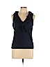 Lauren by Ralph Lauren 100% Cotton Blue Sleeveless Top Size L - photo 1