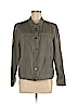 J.jill 100% Cotton Green Jacket Size M - photo 1