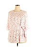 Lane Bryant 100% Polyester Pink Short Sleeve Blouse Size 18 - photo 1