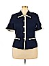 R&K Originals Blue Short Sleeve Blouse Size 14 - photo 1