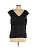 Ann Taylor LOFT 100% Polyester Black Sleeveless Blouse Size 12 - photo 1