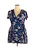Xhilaration 100% Rayon Blue Casual Dress Size XXL - photo 1