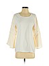 Ann Taylor LOFT 100% Polyester Ivory Long Sleeve Blouse Size S (petite) - photo 1