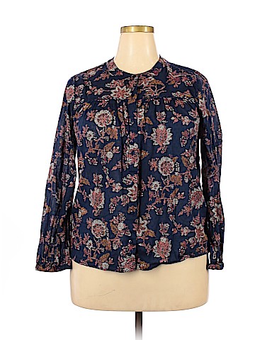 Caslon Long Sleeve Blouse (view 1)