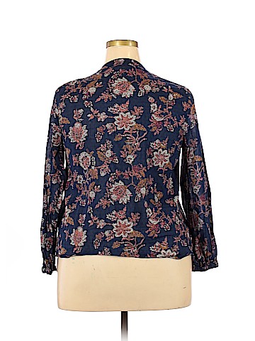 Caslon Long Sleeve Blouse (view 2)