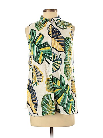 Lafayette 148 New York Sleeveless Button-Down Shirt (view 1)