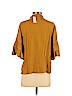 Maurices Yellow 3/4 Sleeve Blouse Size S - photo 2