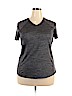 Danskin Now 100% Polyester Gray Active T-Shirt Size 2X - photo 1