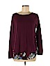 Ann Taylor LOFT 100% Cotton Purple Long Sleeve Blouse Size M - photo 1