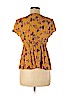 Patrons of Peace 100% Rayon Yellow Short Sleeve Blouse Size M - photo 2