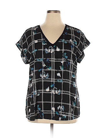 Worthington Short Sleeve Blouse (view 1)