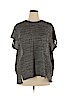 Joan Vass New York Gray Short Sleeve Top Size 1X - photo 1