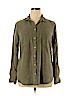 Merona 100% Lyocell Green Long Sleeve Button-Down Shirt Size XL - photo 1