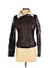Charlotte Russe 100% Polyester Brown Faux Leather Jacket Size S - photo 1