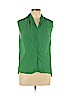 CAbi Green Sleeveless Silk Top Size L - photo 1
