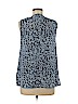 MICHAEL Michael Kors Blue Sleeveless Blouse Size M - photo 2