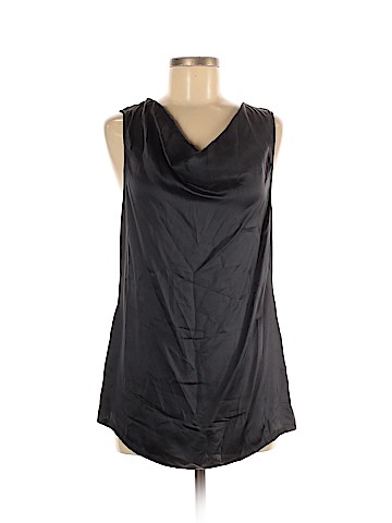 Bordeaux Sleeveless Silk Top (view 1)