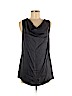 Bordeaux 100% Silk Black Sleeveless Silk Top Size M - photo 1