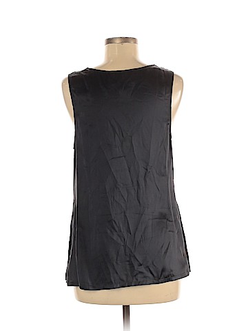 Bordeaux Sleeveless Silk Top (view 2)