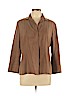 Ellen Tracy 100% Silk Tan Long Sleeve Silk Top Size 10 - photo 1