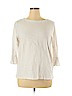 Old Navy 100% Cotton White 3/4 Sleeve Top Size XL - photo 1