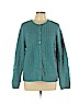 Norm Thompson 100% Wool Blue Wool Cardigan Size L - photo 1