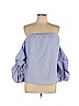 Style Envy Blue Long Sleeve Blouse Size L - photo 1