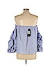 Style Envy Blue Long Sleeve Blouse Size L - photo 2