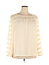 Ann Taylor LOFT 100% Polyester Ivory Long Sleeve Blouse Size XXL - photo 1