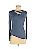 Glitz Blue Long Sleeve Top Size M - photo 1