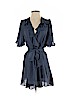 Stone Cold Fox 100% Silk Blue Casual Dress Size Med (2) - photo 1