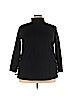 Woman Within 100% Cotton Black 3/4 Sleeve Top Size 22 - 24 - photo 1
