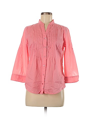 St. John's Bay 3/4 Sleeve Button-Down Shirt (view 1)